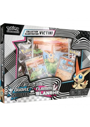 CARTES À JOUER POKÉMON FOUDRE NOIRE & FLAMME BLANCHE COLLECTION ILLUSTRATION VICTINI (ANGLAIS)  (NEUF)