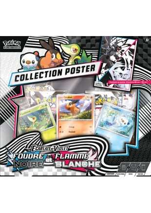 CARTES À JOUER POKÉMON TRADING CARD GAME SCARLET & VIOLET BLACK BOLT & WHITE FLARE POSTER COLLECTION  (NEUF)
