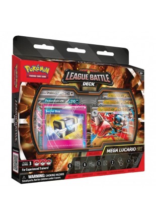 CARTES POKÉMON LEAGUE BATTLE DECK MEGA LUCARIO EX (NEUF) CARTES POKÉMON LEAGUE BATTLE DECK MEGA LUCARIO EX (NEUF)