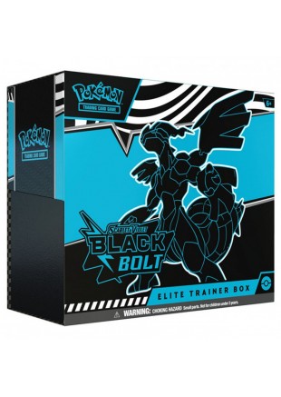 CARTES À JOUER POKEMON TRADING CARD GAME SCARLET & VIOLET BLACK BOLT ELITE TRAINER BOX  (NEUF)
