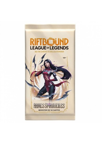 RIFTBOUND LEAGUE OF LEGENDS ARMES SPIRITUELLES PAQUET BOOSTER (NEUF) RIFTBOUND LEAGUE OF LEGENDS ARMES SPIRITUELLES PAQUET BOOSTER (NEUF)