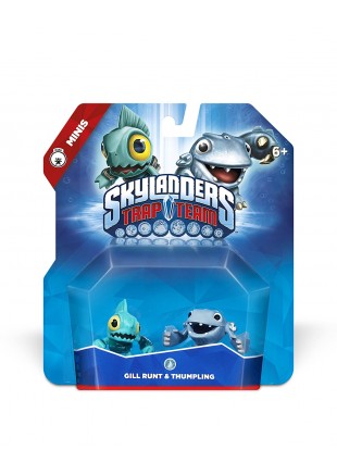SKYLANDERS TRAP TEAM MINIS GILL RUNT & THUMPLING  (USAGÉ)