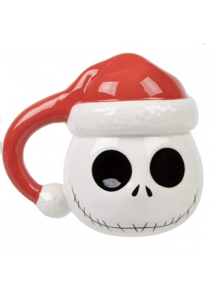 TASSE 16 OZ NIGHTMARE BEFORE CHRISTMAS JACK SKELLINGTON AVEC TUQUE DE NOËL  (NEUF)