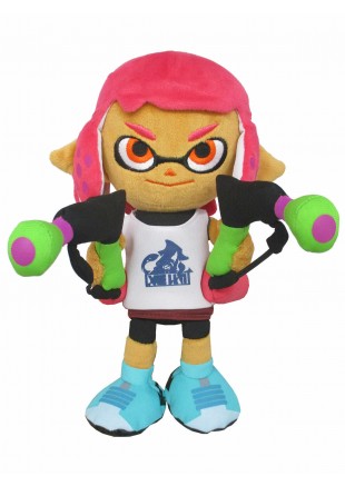 TOUTOU SPLATOON INKLING FILLE ROSE NÉON  (NEUF)