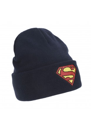 TUQUE SUPERMAN BLEU MARINE  (NEUF)