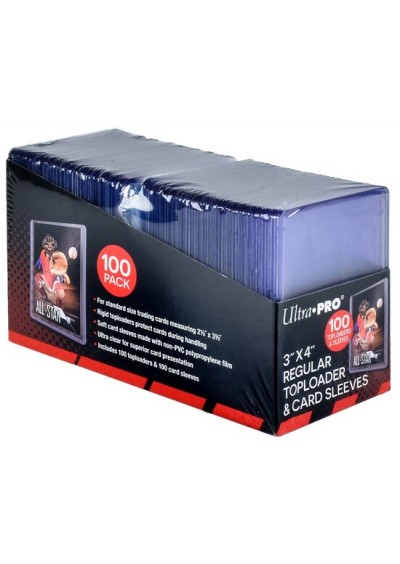 PROTECTEUR DE CARTES ULTRA PRO TOPLOADER & PENNY SLEEVES PAQUET DE 100 (NEUF) PROTECTEUR DE CARTES ULTRA PRO TOPLOADER & PENNY SLEEVES PAQUET DE 100 (NEUF)