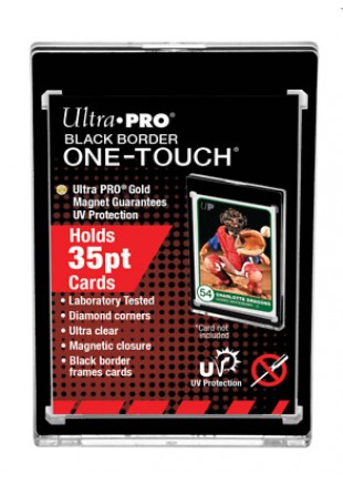 ULTRA-PRO ONE-TOUCH FERMETURE MAGNÉTIQUE (JUSQU'À 35PT) AVEC BORDURE NOIRE  (NEUF)