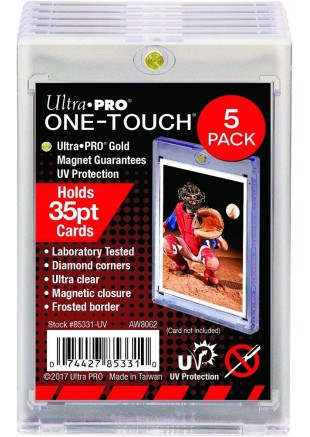 ULTRA PRO ONE TOUCH FERMETURE MAGNÉTIQUE (JUSQU'À 35PT) PAQUET DE 5  (NEUF)