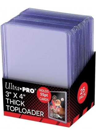 PROTECTEUR DE CARTES TOPLOADER ULTRA PRO 3''X4'' PAQUET DE 25  (NEUF)
