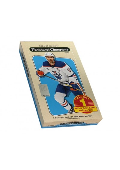 UPPER DECK BOITE HOBBY 2024-25 HOCKEY PARKHURST CHAMPIONS (21 PAQUETS) (NEUF) UPPER DECK BOITE HOBBY 2024-25 HOCKEY PARKHURST CHAMPIONS (21 PAQUETS) (NEUF)