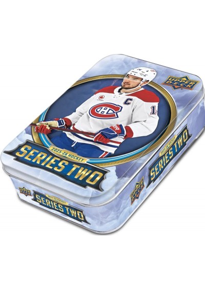 UPPER DECK 2025-26 HOCKEY SERIES TWO TIN PAQUET BONI COMPRIS (NEUF) UPPER DECK 2025-26 HOCKEY SERIES TWO TIN PAQUET BONI COMPRIS (NEUF)