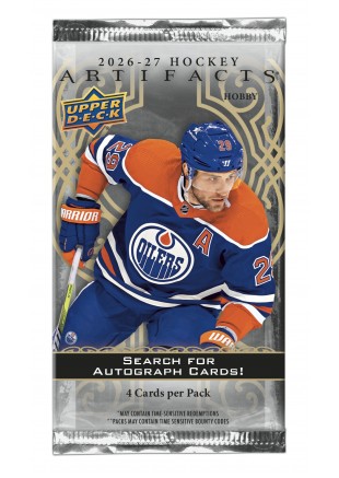 UPPER DECK PAQUET DE CARTE HOBBY 2026-27 HOCKEY ARTIFACTS (NEUF) UPPER DECK PAQUET DE CARTE HOBBY 2026-27 HOCKEY ARTIFACTS (NEUF)