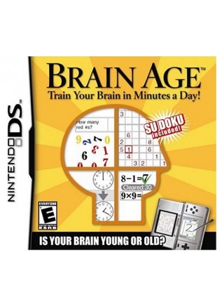 BRAIN AGE TRAIN YOUR BRAIN IN MINUTES A DAY  (USAGÉ)
