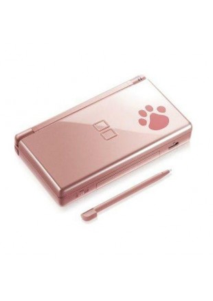 DS LITE ROSE METALLIQUE EDITION PAW PRINT NINTENDOG  (USAGÉ)