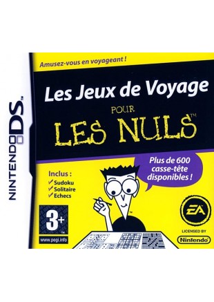 JEUX DE VOYAGE POUR LES NULS  (USAGÉ)