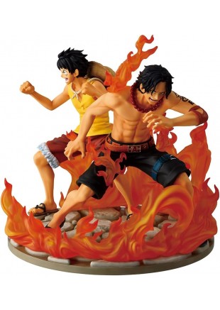 FIGURINE ONE PIECE ACE ET LUFFY(DRAMATIC MEMORIES) ICHIBANSHO PAR BANDAI  (NEUF)