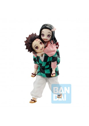 FIGURINE DEMON SLAYER TAJIRO KAMADO & NEZUKO KAMADO  (NEUF)