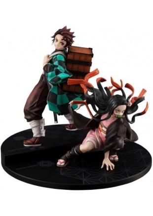 FIGURINE DEMON SLAYER TANJIRO & NEZUKO PAR PRECIOUS G.E.M  (NEUF)