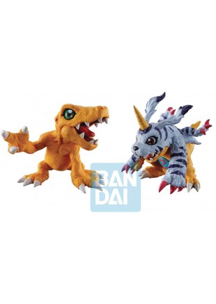 FIGURINE DIGIMON AGUMON AND GABUMON  PAR ICHIBANSHO  (NEUF)