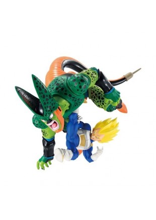 FIGURINE DRAGON BALL Z REVIBLE MOMENT VEGETA VS CELL HISTORY II PAR ICHIBANSHO  (NEUF)