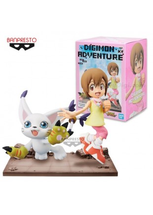 FIGURINE DIGIMON ADVENTURE DFX HIKARI ET TAILMON PAR BANPRESTO  (USAGÉ)