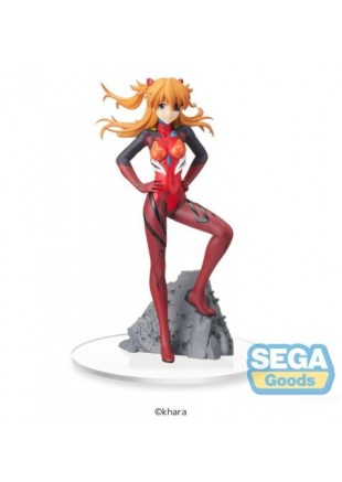 FIGURINE EVANGELION ASUKA SHIKINAMI LANGELY VIGNETTEUM PAR SEGA  (NEUF)