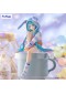 FIGURINE HATSUNE MIKU PYJAMA OREILLES DE LAPIN RECOUVRE-NOUILLES 5 POUCES PAR FURYU  (NEUF)