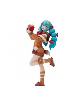 FIGURINE SUPER PREMIUM HATSUNE MIKU WINTER 2022 PAR SEGA PLAZA  (NEUF)