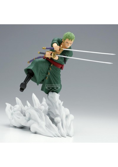 FIGURINE ONE PIECE RORONAA ZORO VERSION EGGHEAD SENKOUZEKKEI 6 POUCES PAR BANPRESTO  (NEUF)