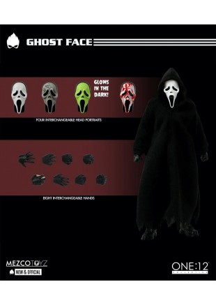 FIGURINE ONE:12 GHOST FACE LIVES PAR MEZCOTOYS  (NEUF)