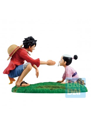 FIGURINE ONE PIECE REVIBLE MOMENT LUFFY AND MOMONOSUKE PAR ICHIBANSHO  (NEUF)