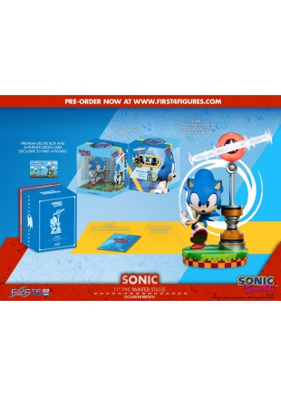 FIGURINE SONIC THE HEDGEHOG 11 POUCES EXCLUSIVE DELUXE EDITION FIRST FOUR FIGURES  (USAGÉ)