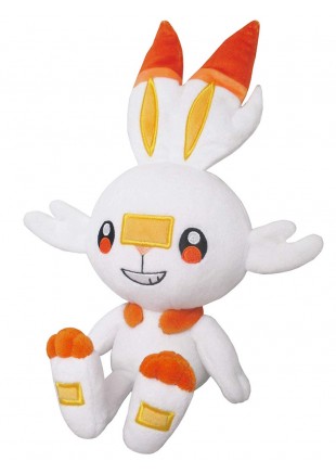 TOUTOU POKEMON SCORBUNNY DE 8 POUCES  (NEUF)