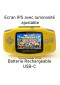 GAMEBOY ADVANCE JAUNE AVEC ECRAN IPS ET BATTERIE RECHARGEABLE PAR USB-C  (USAGÉ)
