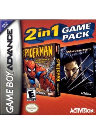 2 EN 1 SPIDER-MAN MYSTERIOS MENACE + X2: WOLVERINES REVENGE  (USAGÉ)