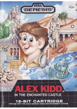 ALEX KIDD IN THE ENCHANTED CASTLE  (USAGÉ)