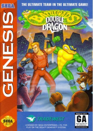 BATTLETOADS AND DOUBLE DRAGON  (USAGÉ)