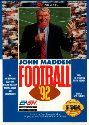 JOHN MADDEN FOOTBALL 92  (USAGÉ)