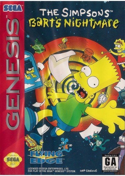 THE SIMPSONS BARTS NIGHTMARE (USAGÉ) THE SIMPSONS BARTS NIGHTMARE (USAGÉ)