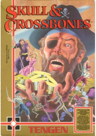 SKULL AND CROSSBONES (TENGEN)  (USAGÉ)