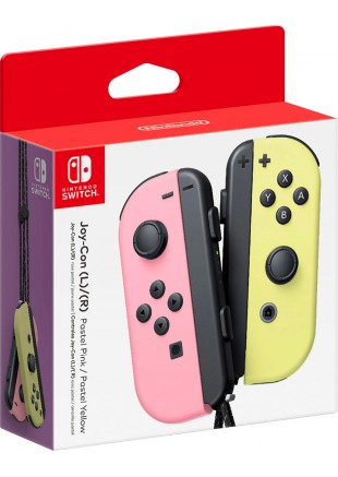 ENSEMBLE DE 2 MANETTES JOY CON ROSE ET JAUNE PASTELLE  (NEUF)
