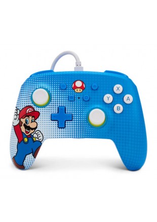 MANETTE FILAIRE SUPER MARIO BROS BLEU PAR POWER A  (NEUF)
