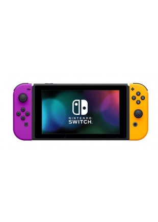 NINTENDO SWITCH JOY-CONS NEON MAUVE ET ORANGE  (USAGÉ)
