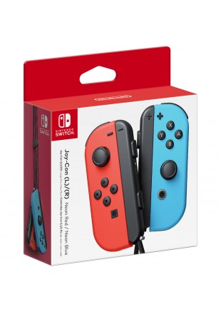 ENSEMBLE DE 2 MANETTES JOY CON ROUGE ET BLEU NEON  (NEUF)
