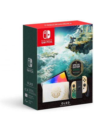 NINTENDO SWITCH OLED EDITION SPÉCIALE THE LEGEND OF ZELDA TEARS OF THE KINGDOM  (USAGÉ)