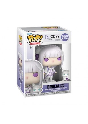 FIGURINE FUNKO POP! RE:ZERO #2112 EMILIA WITH PUCK  (NEUF)