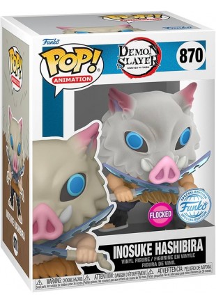 FIGURINE FUNKO POP! ANIMATION DEMON SLAYER #870 INOSUKE HASHIBIRA (FLOKED) (NEUF) FIGURINE FUNKO POP! ANIMATION DEMON SLAYER #870 INOSUKE HASHIBIRA (FLOKED) (NEUF)