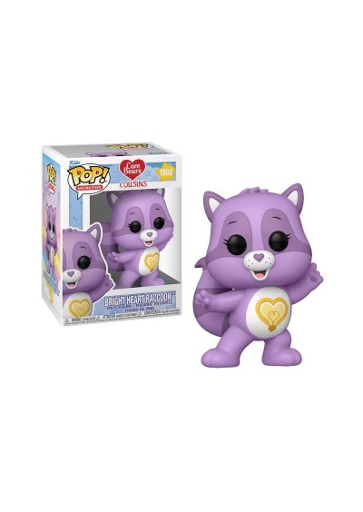 FIGURINE POP! CARE BEARS COUSINS #1802 BRIGHT HEART RACCOON  (NEUF)