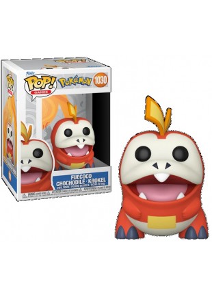 FIGURINE POP! GAMES POKÉMON #1030 FUECOCO - CHOCHODILE - KROKEL  (NEUF)