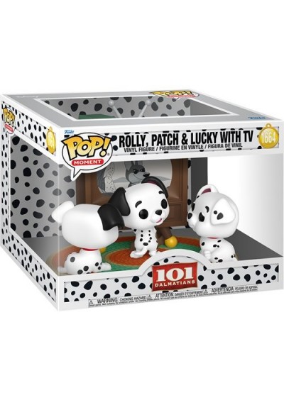 FIGURINE FUNKO POP! MOMENT 101 DALMATIANS #1664 ROLLY, PATCH & LUCKY WITH TV (NEUF) FIGURINE FUNKO POP! MOMENT 101 DALMATIANS #1664 ROLLY, PATCH & LUCKY WITH TV (NEUF)